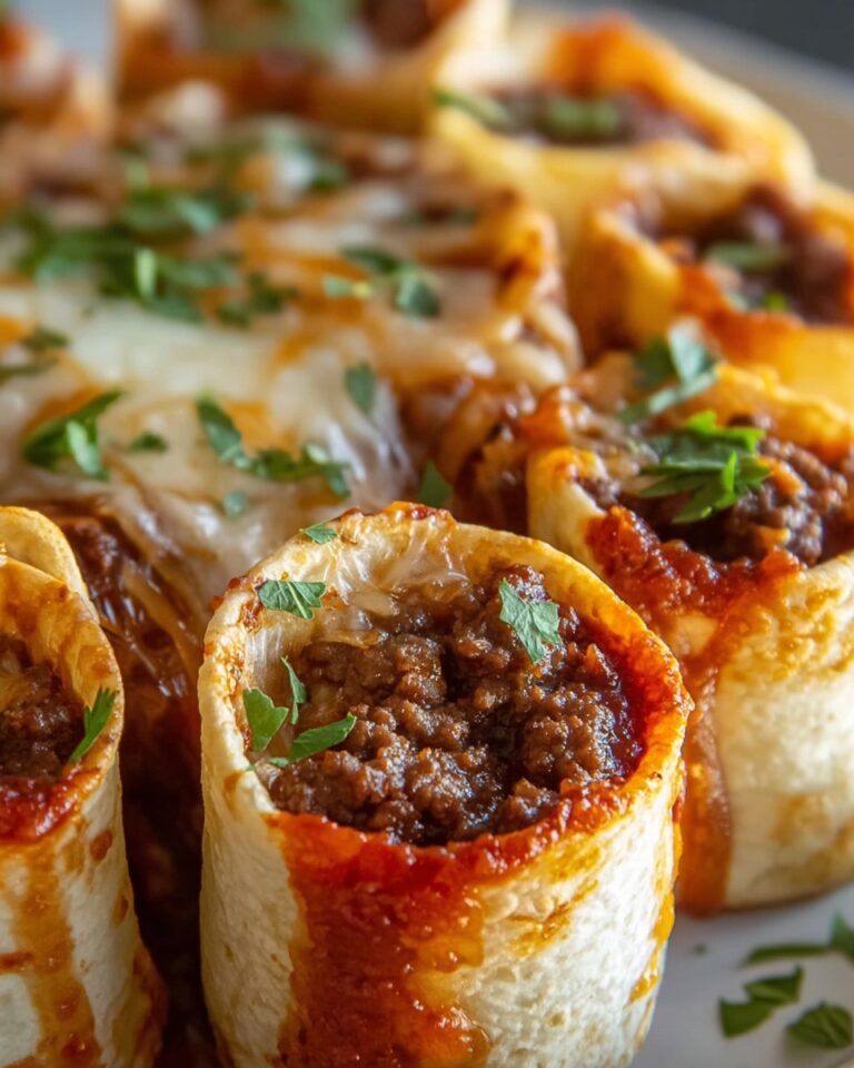 Cheesy Beefy Roll-Ups Recipe