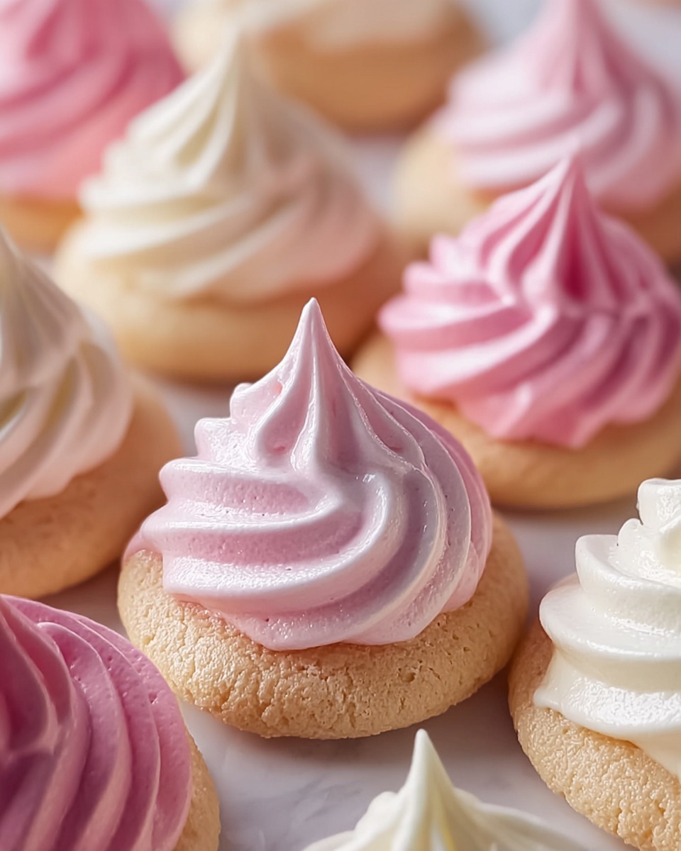 Pastel Meringue Cookies Recipe - Recipe Image