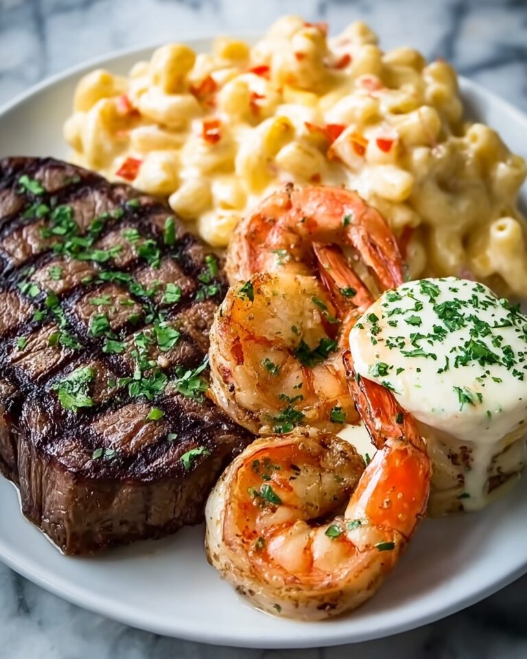 Steak and Lobster Dinner with Garlic Butter and Horseradish Aioli Recipe