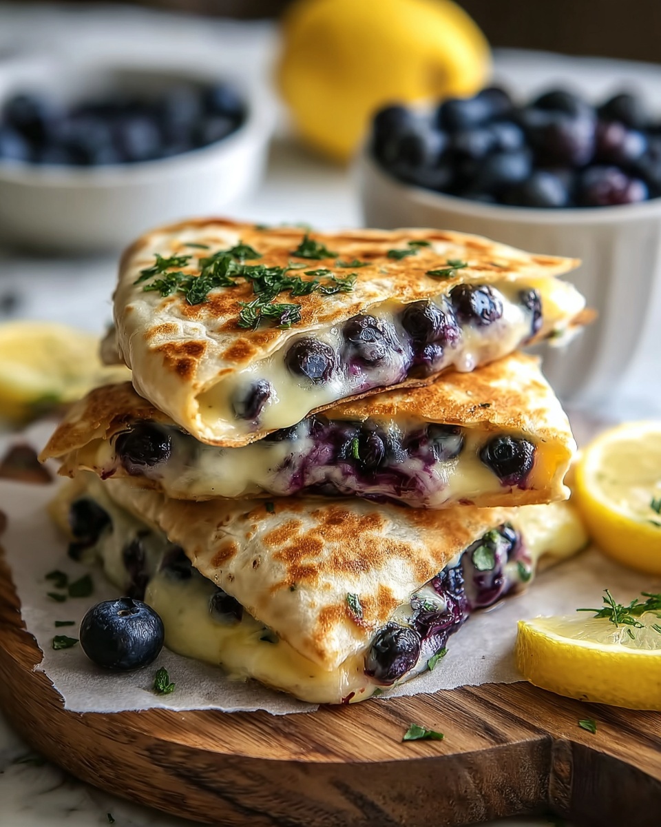 Blueberry Breakfast Quesadilla Recipe - Recipe Image