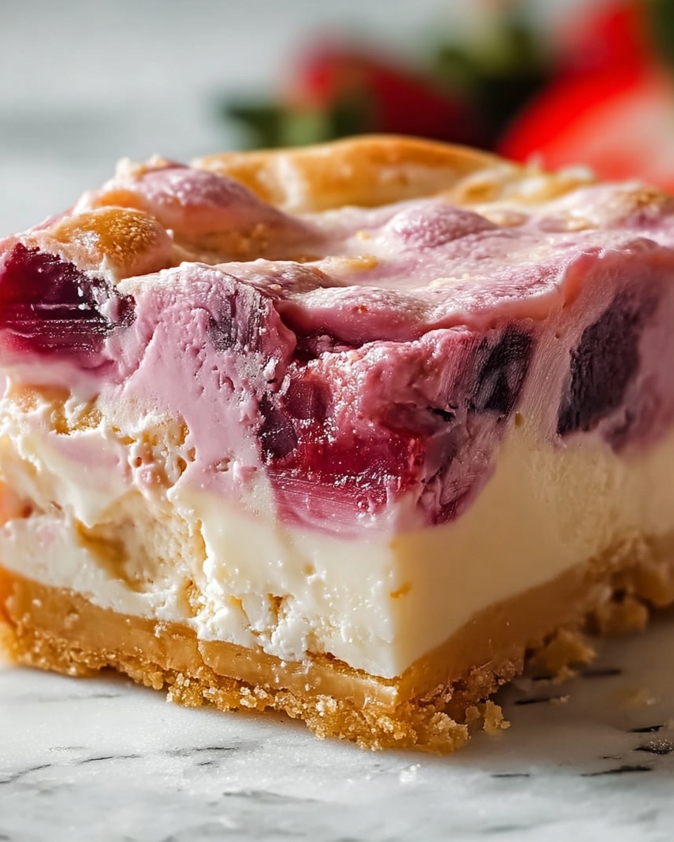 Rhubarb Custard Bars Recipe - Recipe Image