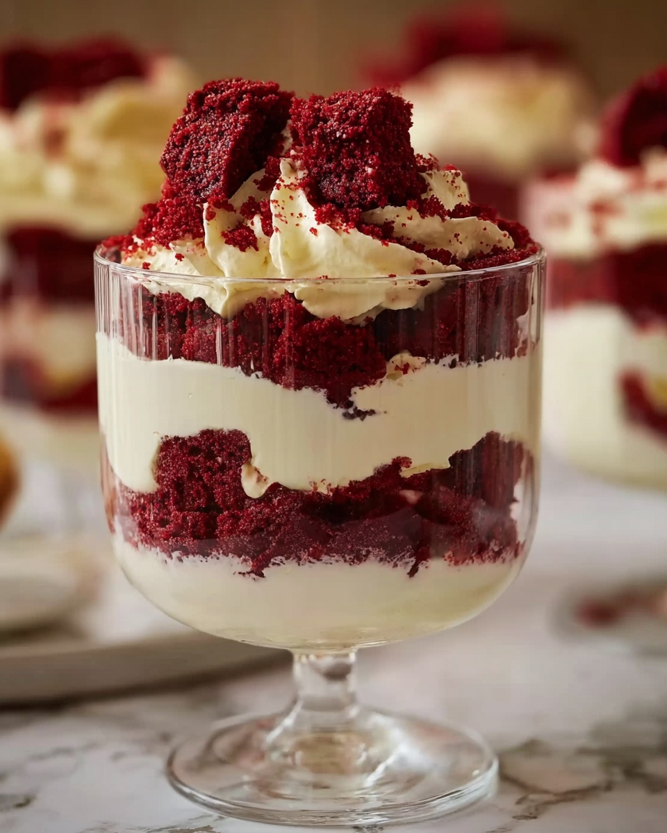 Red Velvet Cheesecake Trifle Recipe - Recipe Image