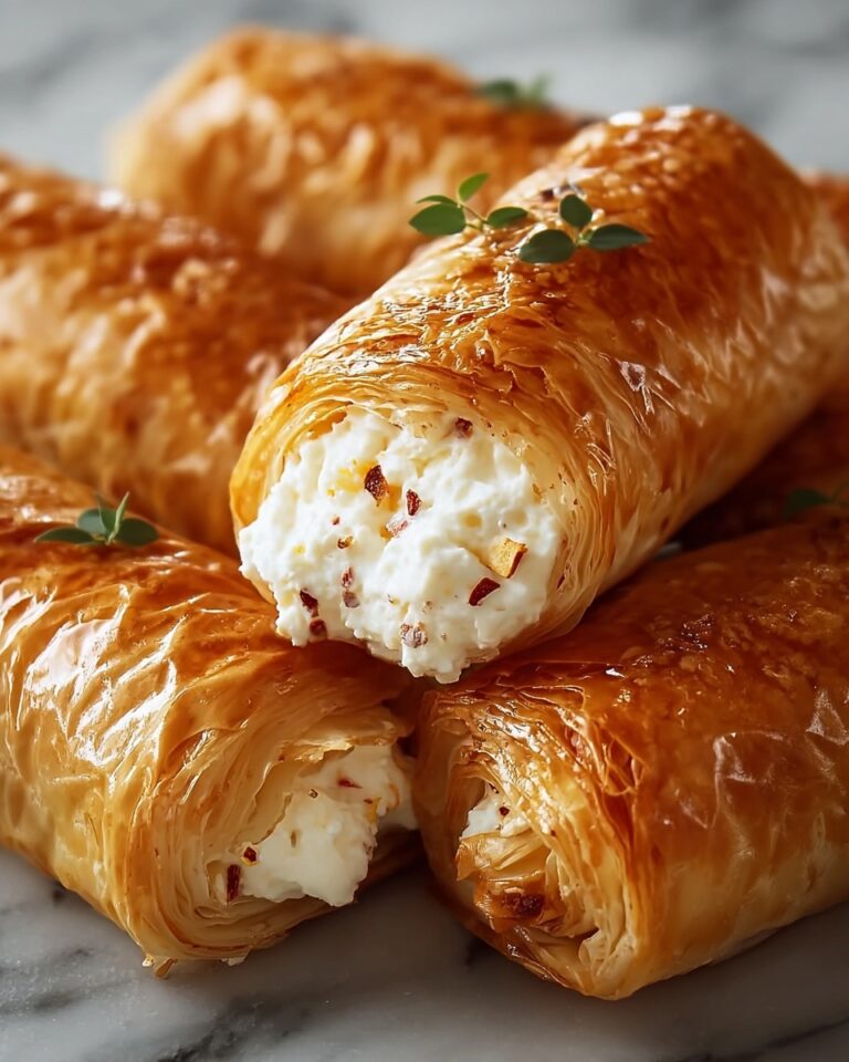 Oven Fried Feta Rolls with Chili Honey Recipe