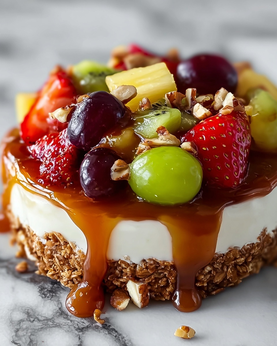 Caramel Crunch Cheesecake Fruit Salad Recipe - Recipe Image