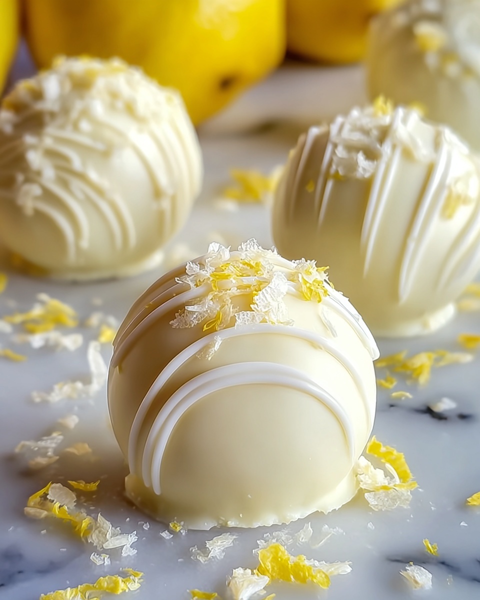 White Chocolate Lemon Truffles Recipe - Recipe Image
