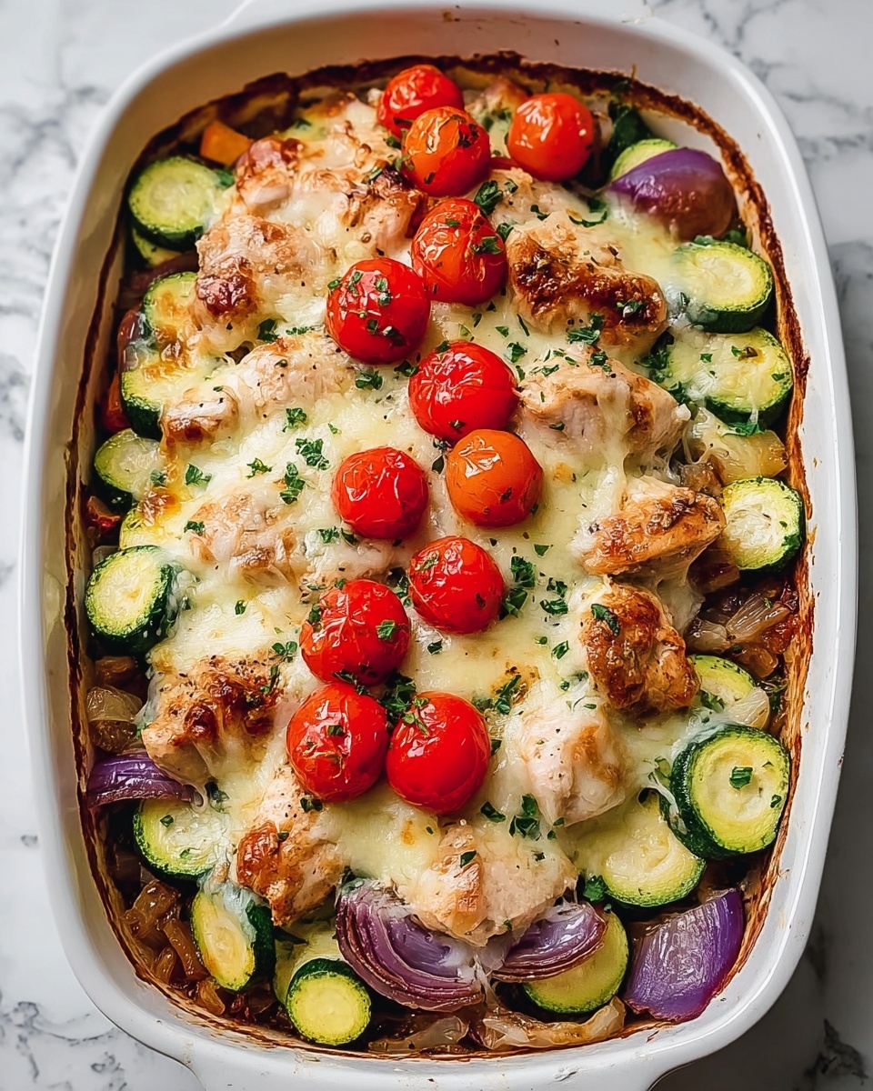 Mediterranean Chicken Zucchini Bake Recipe - Recipe Image