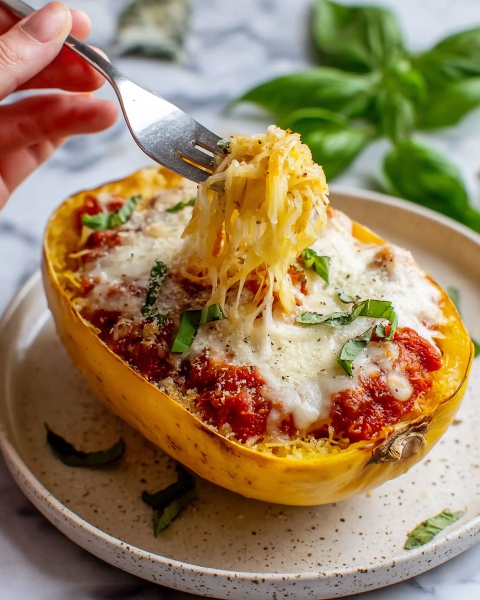 Chicken Parmesan Stuffed Spaghetti Squash Recipe - Recipe Image