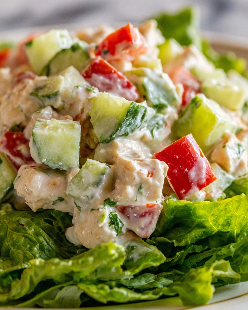 Cucumber Chicken Salad Recipe - Recipe Image