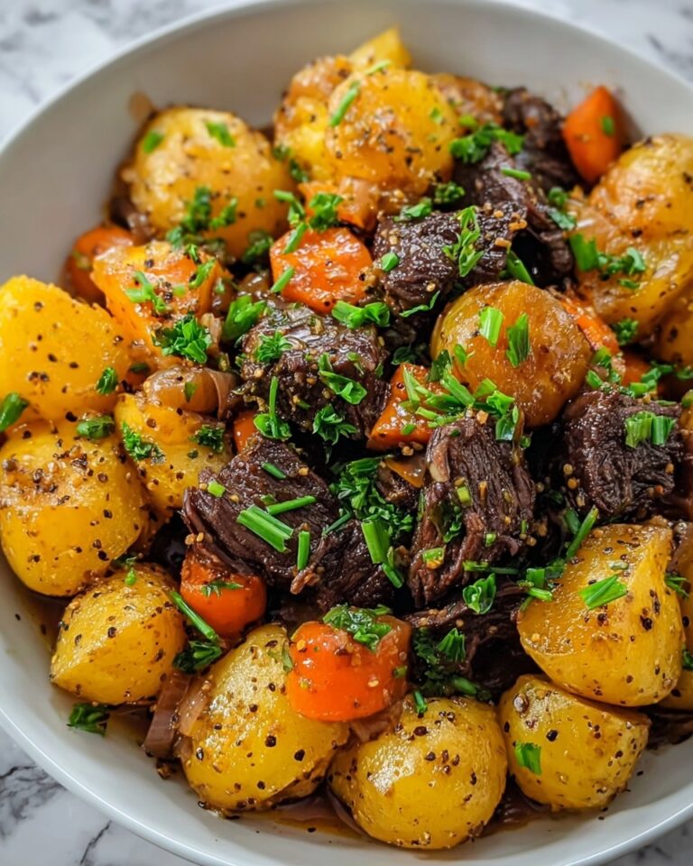Crockpot Loaded Steak and Potato Bake Recipe