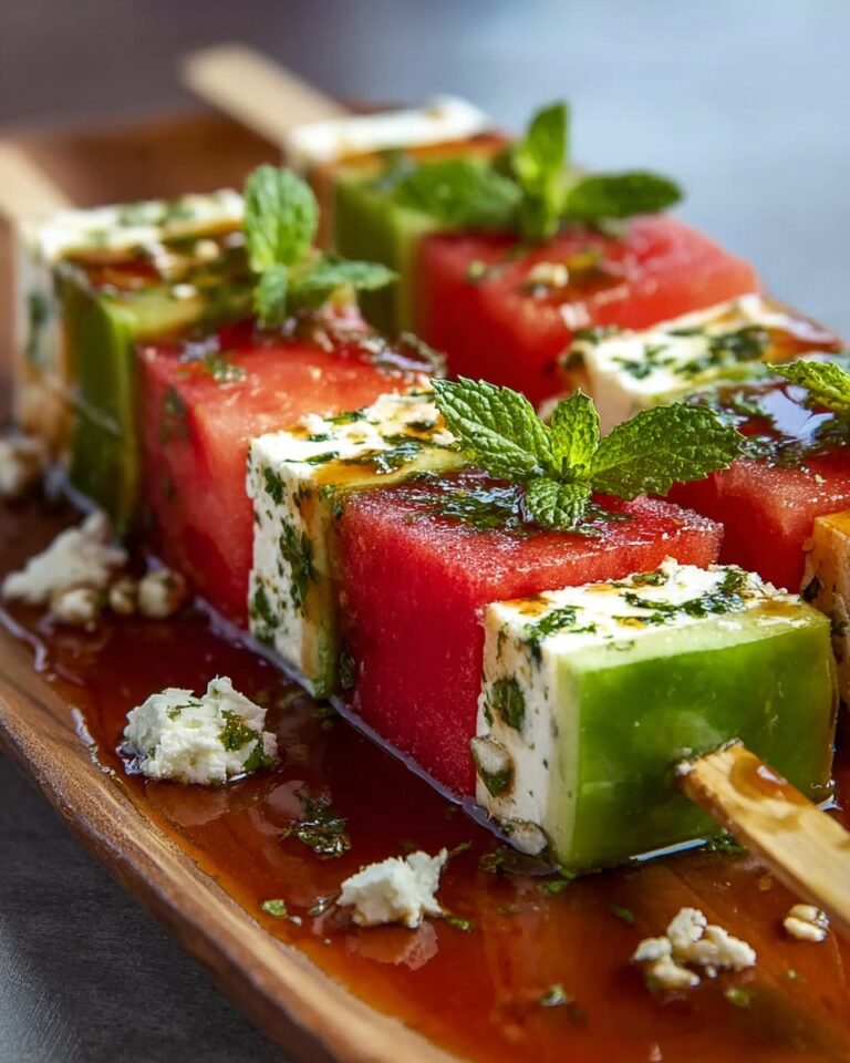 Watermelon Cucumber Feta Skewers: The Best 10-Minute Appetizer Recipe