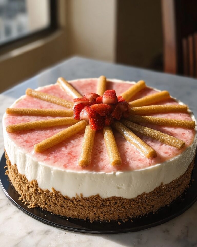 Strawberry Crunch Churro Cheesecake Recipe