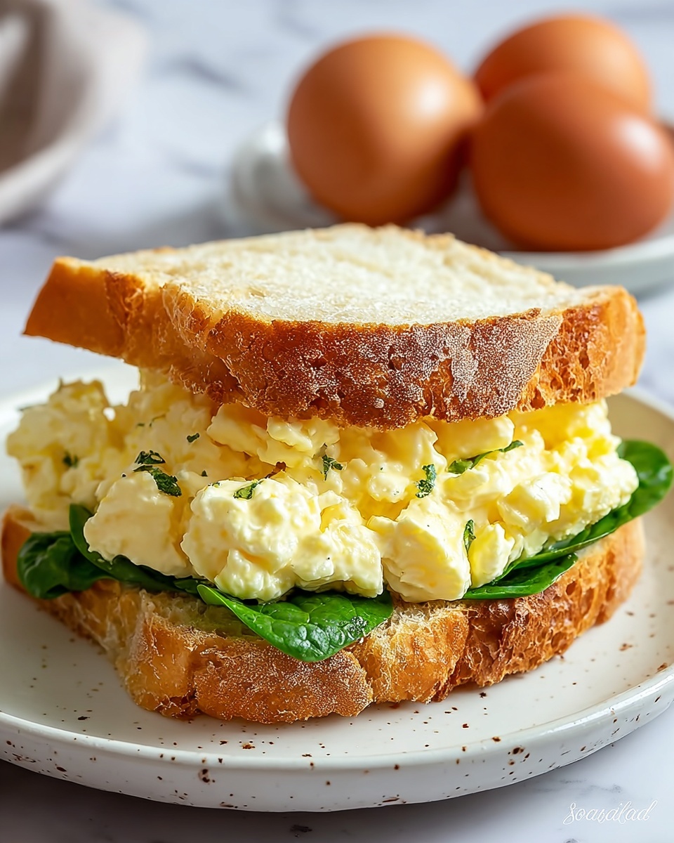 Easy Egg Salad Sandwich with Cream Cheese Recipe - Recipe Image