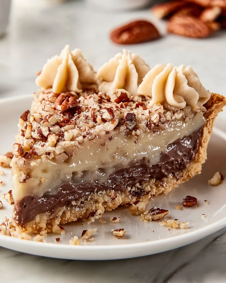 No-Bake German Chocolate Pie Recipe for Easy Dessert Recipe - Recipe Image