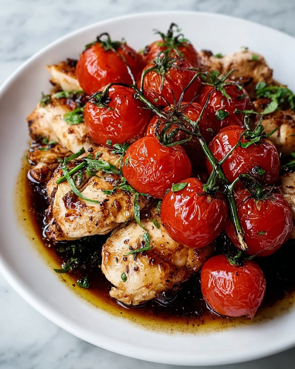 Balsamic Chicken and Tomatoes Recipe - Recipe Image