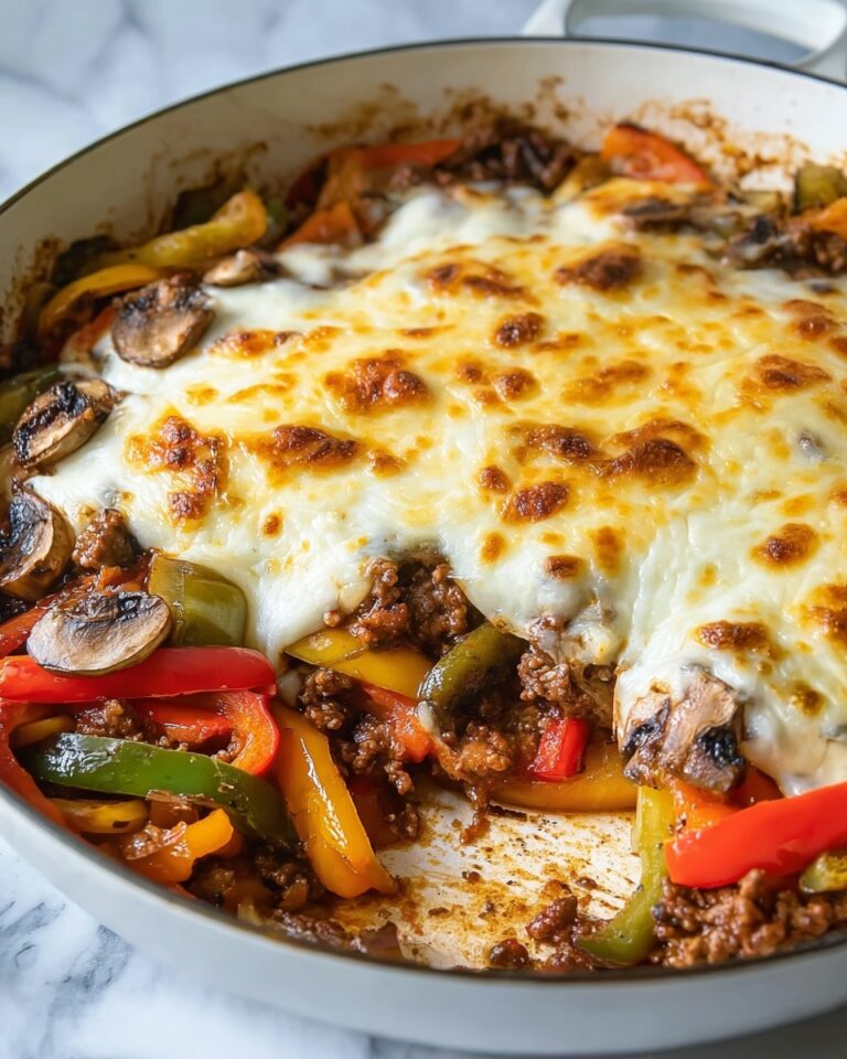 Philly Cheesesteak Casserole Recipe