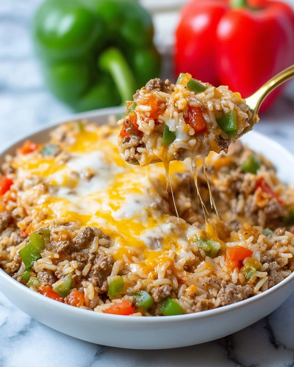 Cheesy Unstuffed Pepper Skillet (One Pan!) Recipe - Recipe Image