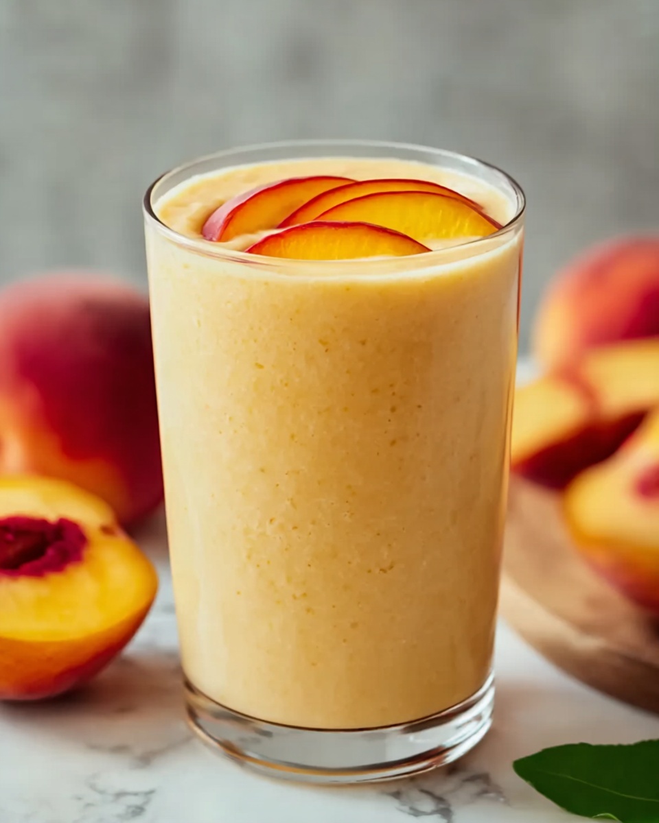 Banana Peach Smoothie Recipe - Recipe Image