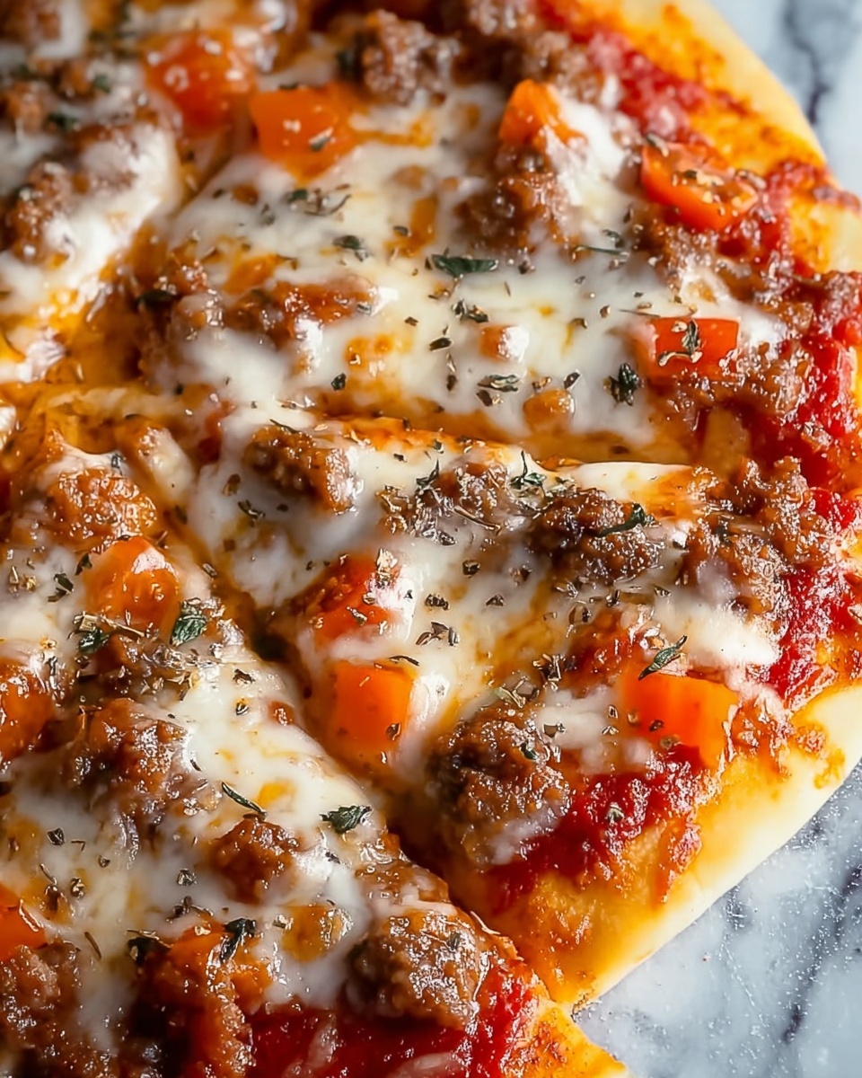 Pizza Flavored Burgers Recipe - Recipe Image