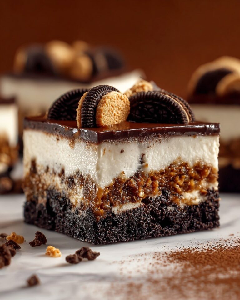 Brownie Layered Cookie Dough Cheesecake Recipe