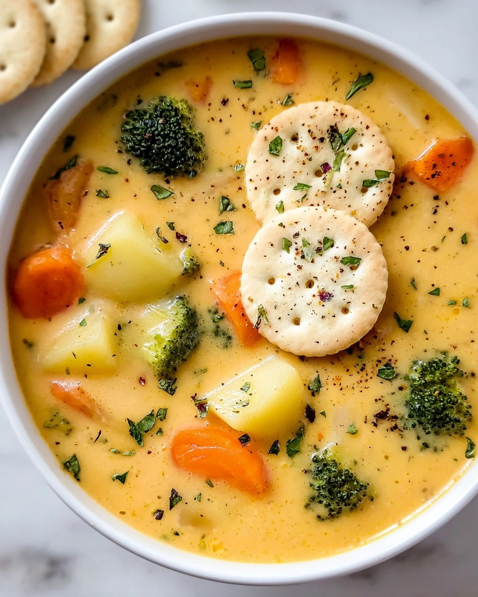 One Pot Creamy Vegetable Soup Recipe - Recipe Image