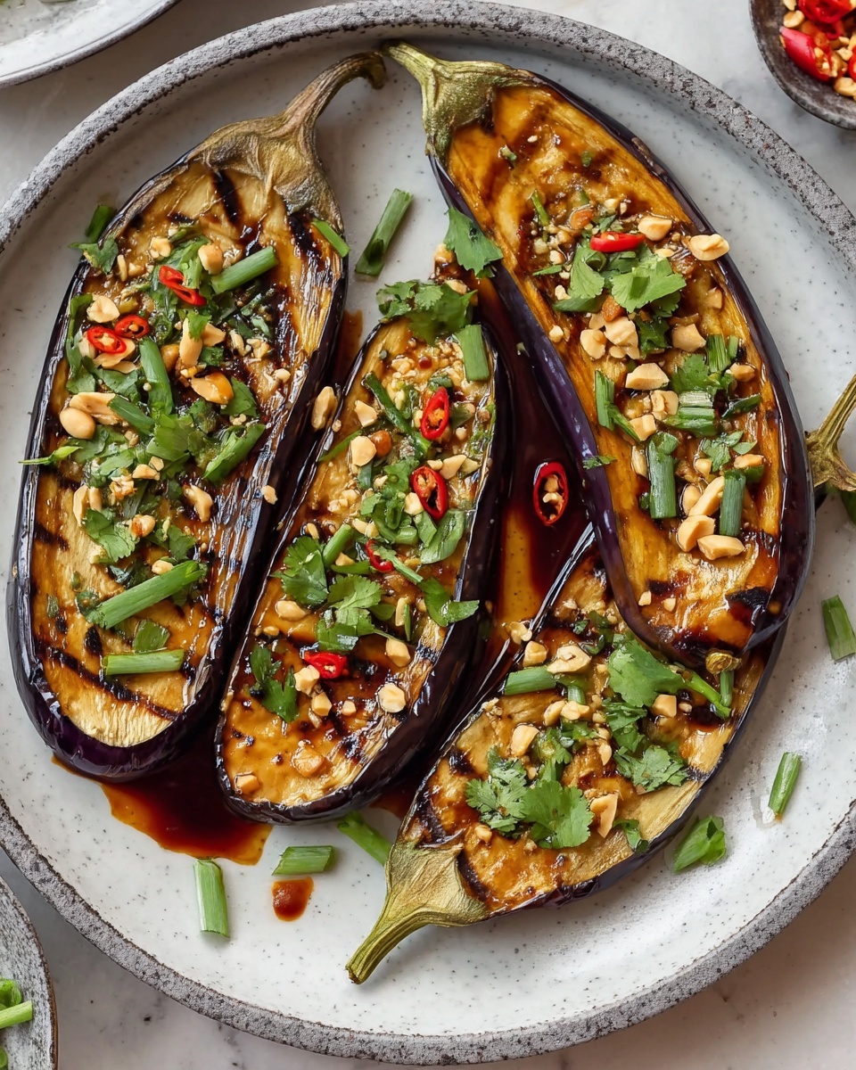 Vietnamese Grilled Eggplant with Scallion Oil Recipe - Recipe Image
