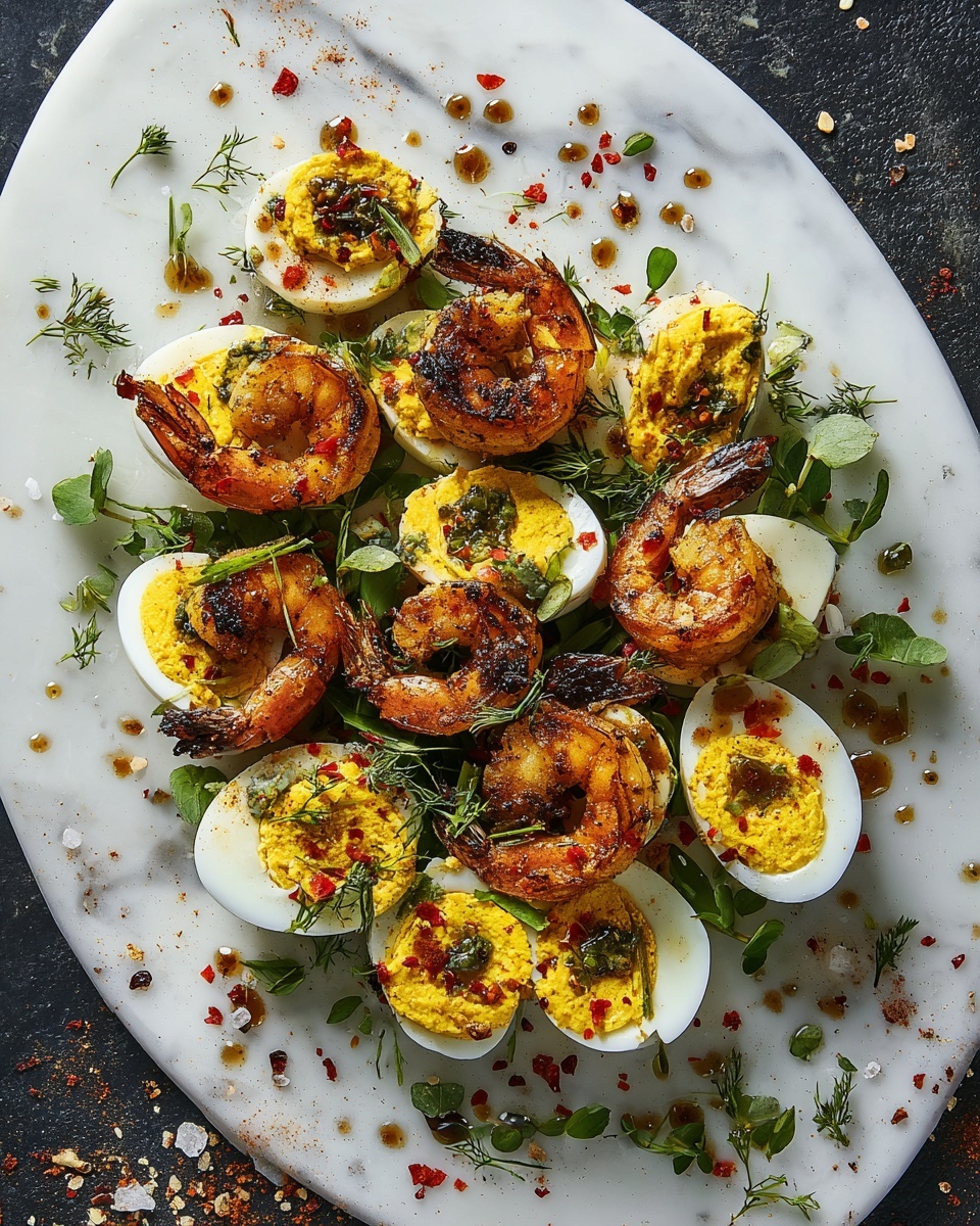 Cajun Shrimp Deviled Eggs Recipe - Recipe Image