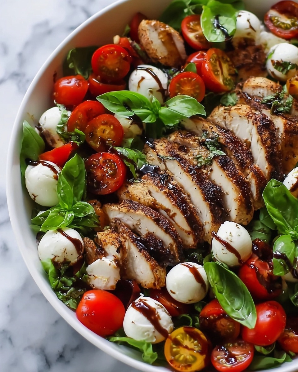 Balsamic Chicken Caprese Salad Recipe - Recipe Image