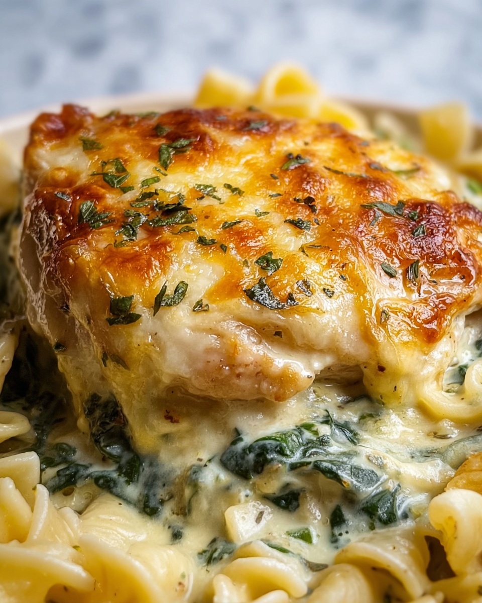Lazy Spinach Artichoke Baked Chicken Recipe - Recipe Image