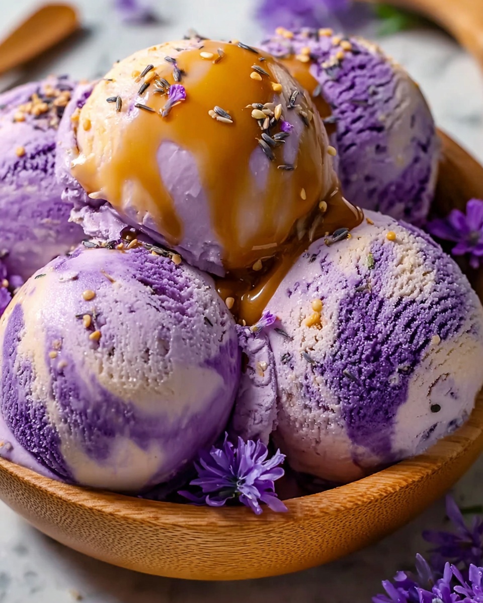 Honey Lavender Ice Cream Recipe - Recipe Image