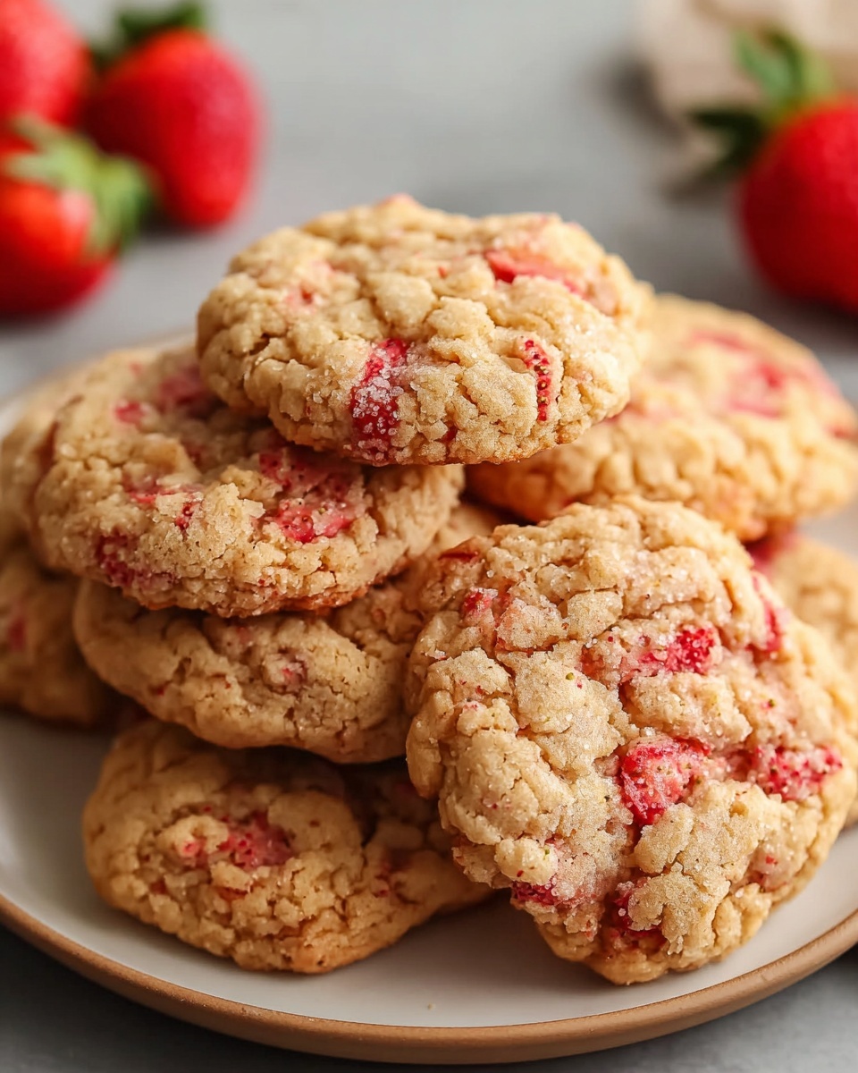 Very Strawberry Protein Cookies Recipe - Recipe Image