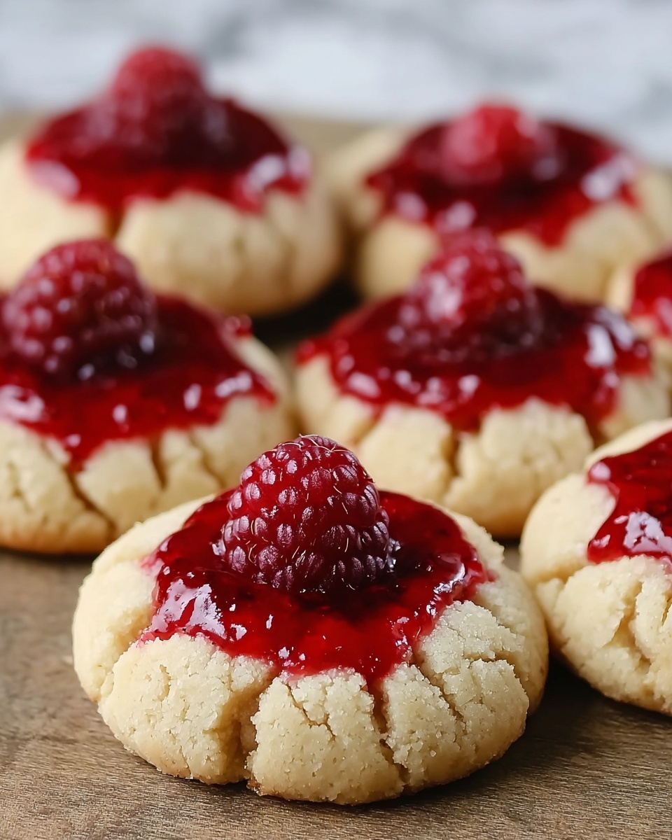 Raspberry Cheesecake Thumbprint Cookies Recipe - Recipe Image