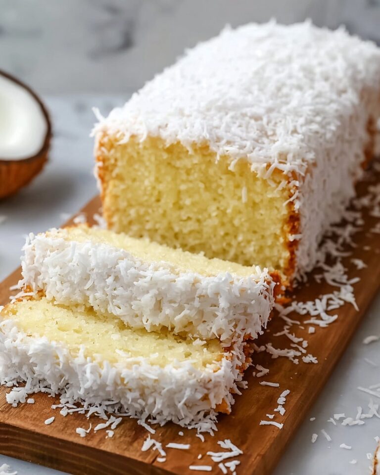 The Best & Easiest Coconut Loaf Cake Ever Recipe