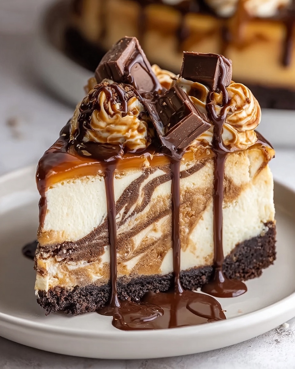 Caramel Chocolate Coffee Cheesecake Recipe - Recipe Image