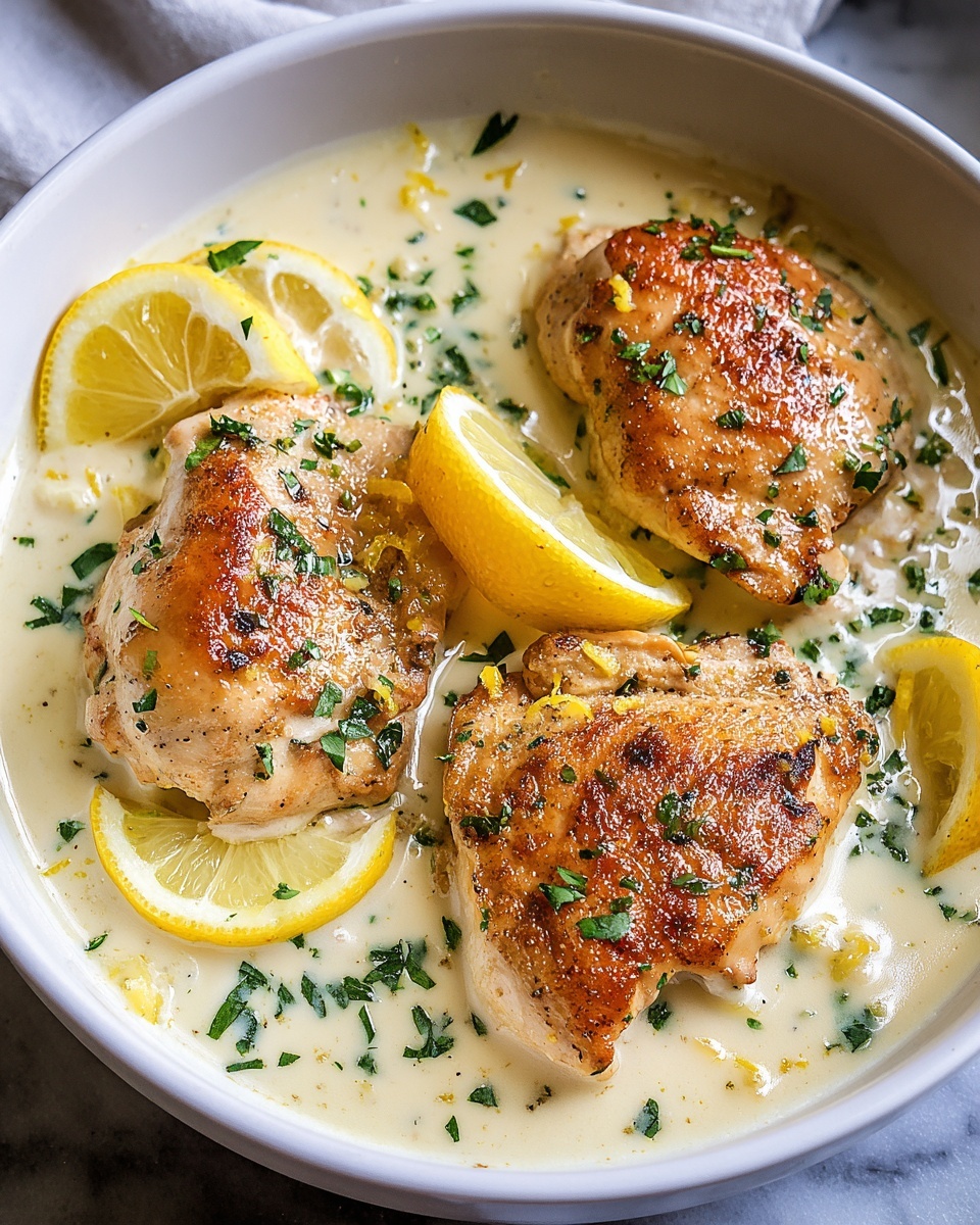 Creamy Lemon Chicken with Parmesan Sauce Recipe - Recipe Image