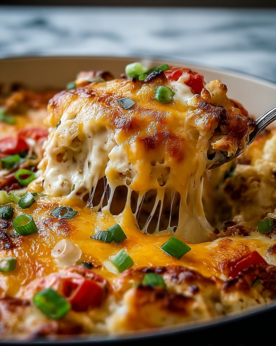 Creamy Chicken Nacho Hashbrown Bake Recipe - Recipe Image