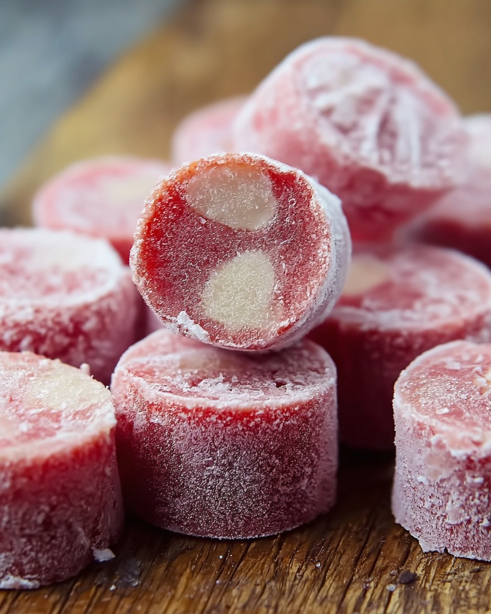 Strawberry Banana Frozen Dog Treats Recipe - Recipe Image