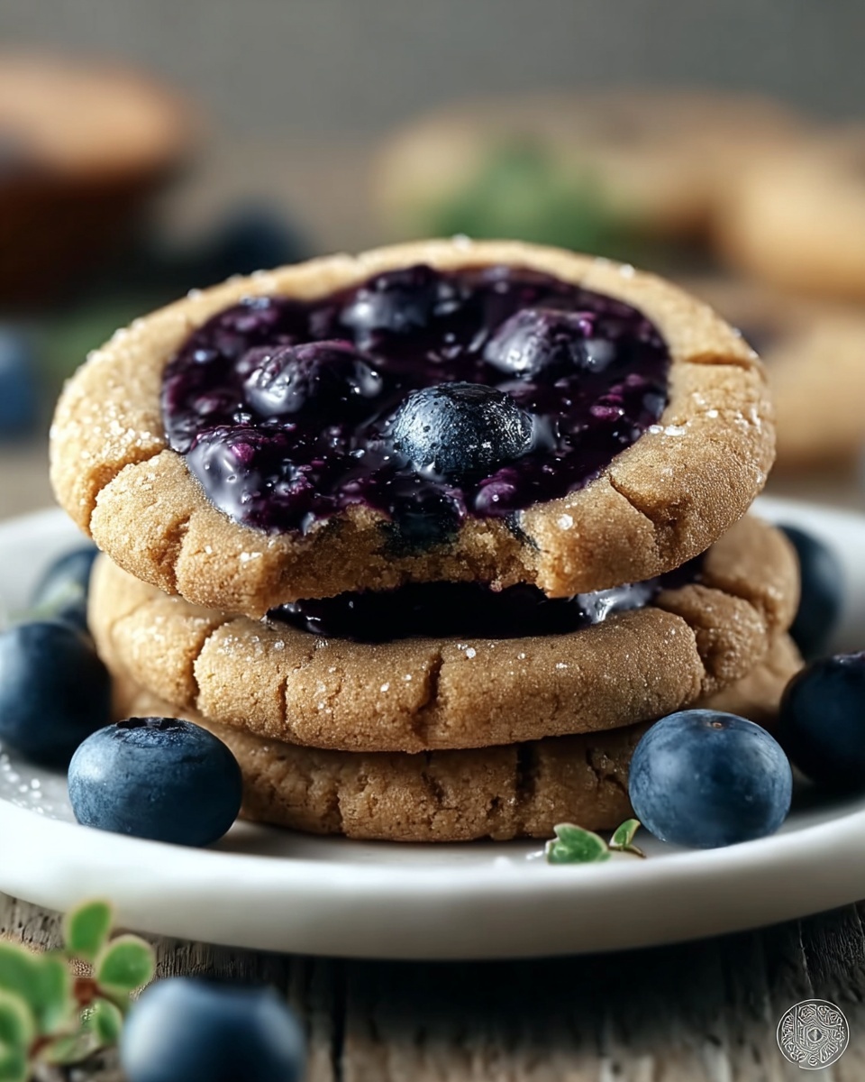 Blueberry Jammy Cookies Recipe - Recipe Image