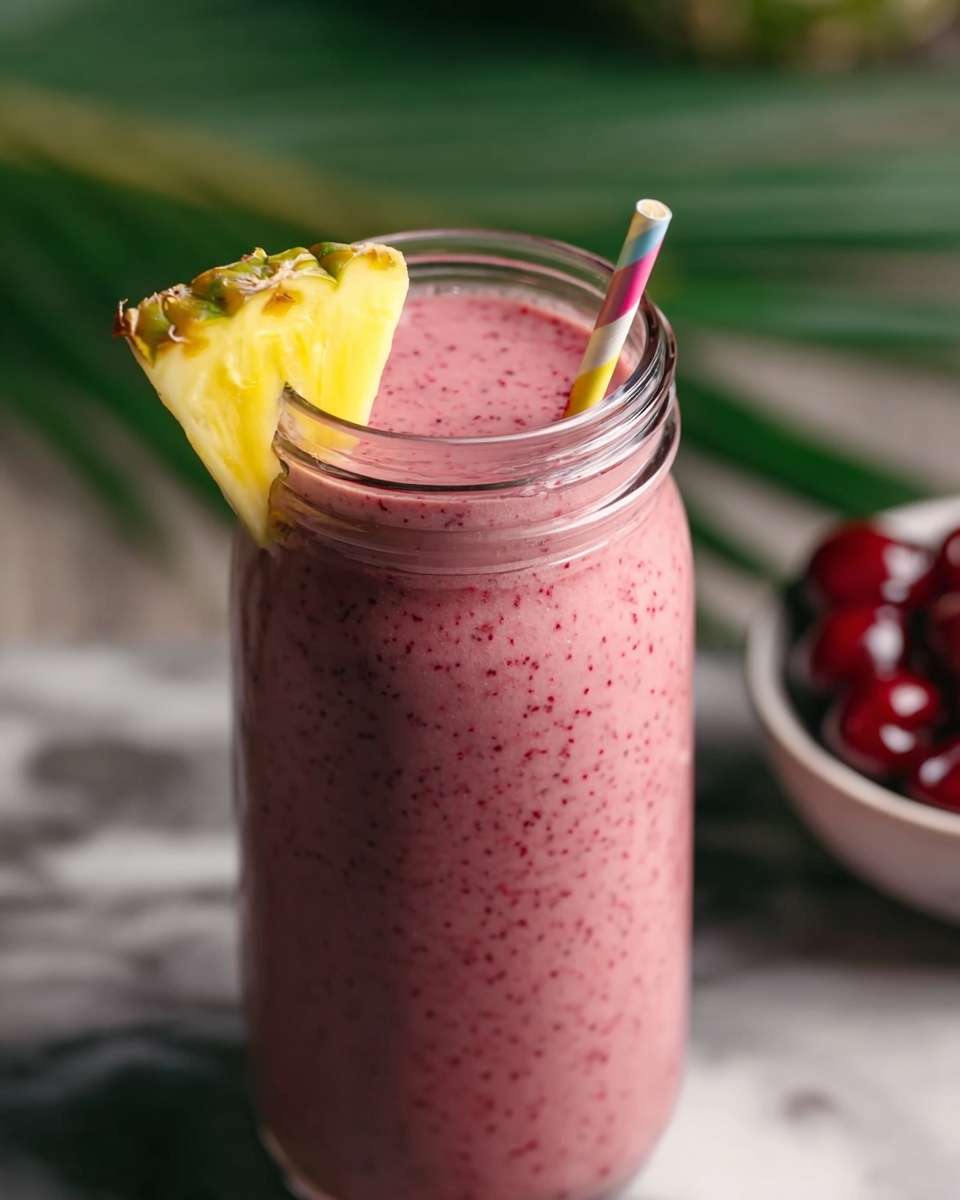 Pineapple & Cranberry Smoothie: A Refreshing Winter Wellness Boost Recipe - Recipe Image