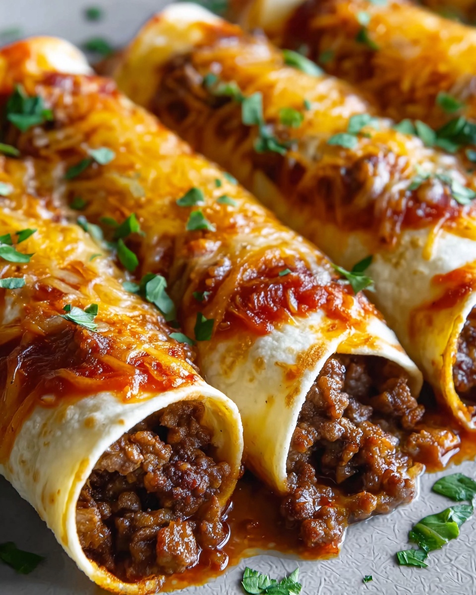 Cheesy Beefy Roll-Ups Recipe - Recipe Image