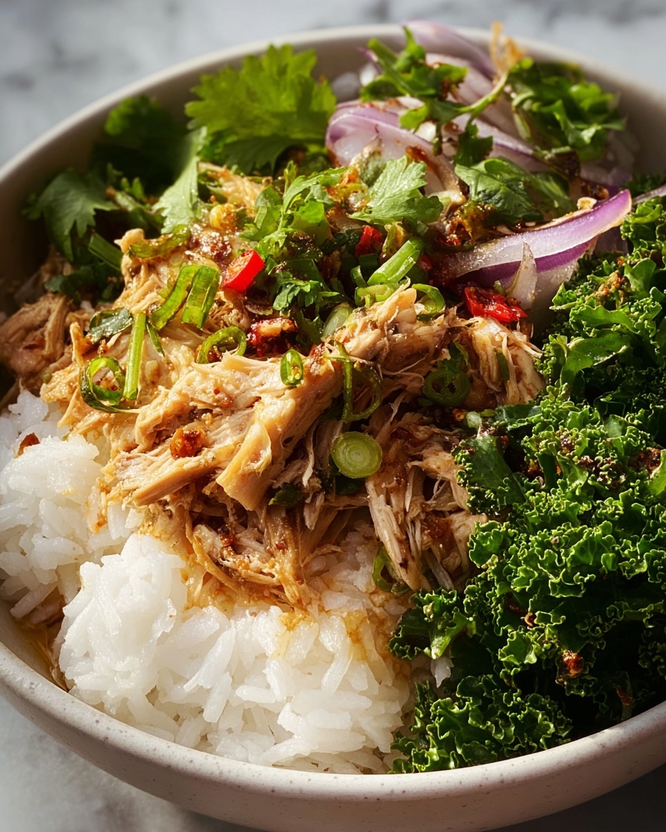 Shredded Chicken & Rice Bowl Recipe - Recipe Image