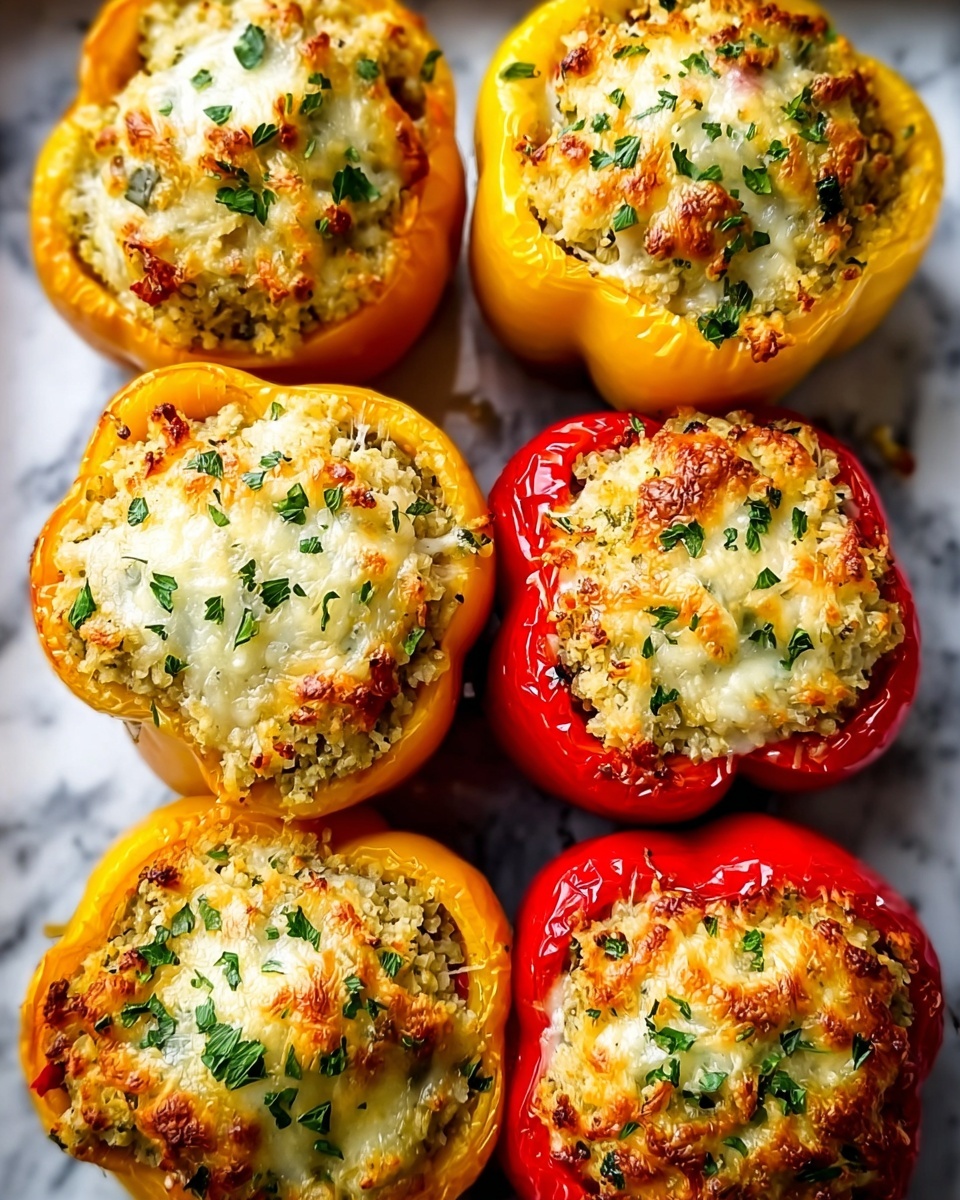 Cheesy Chicken Stuffed Peppers Recipe - Recipe Image