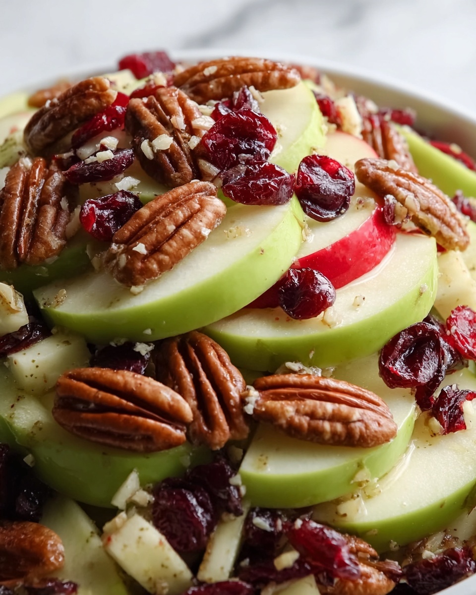 Honeycrisp Apple Salad with Pecans, Cranberries, and a Delicious Honey-Yogurt Dressing Recipe - Recipe Image