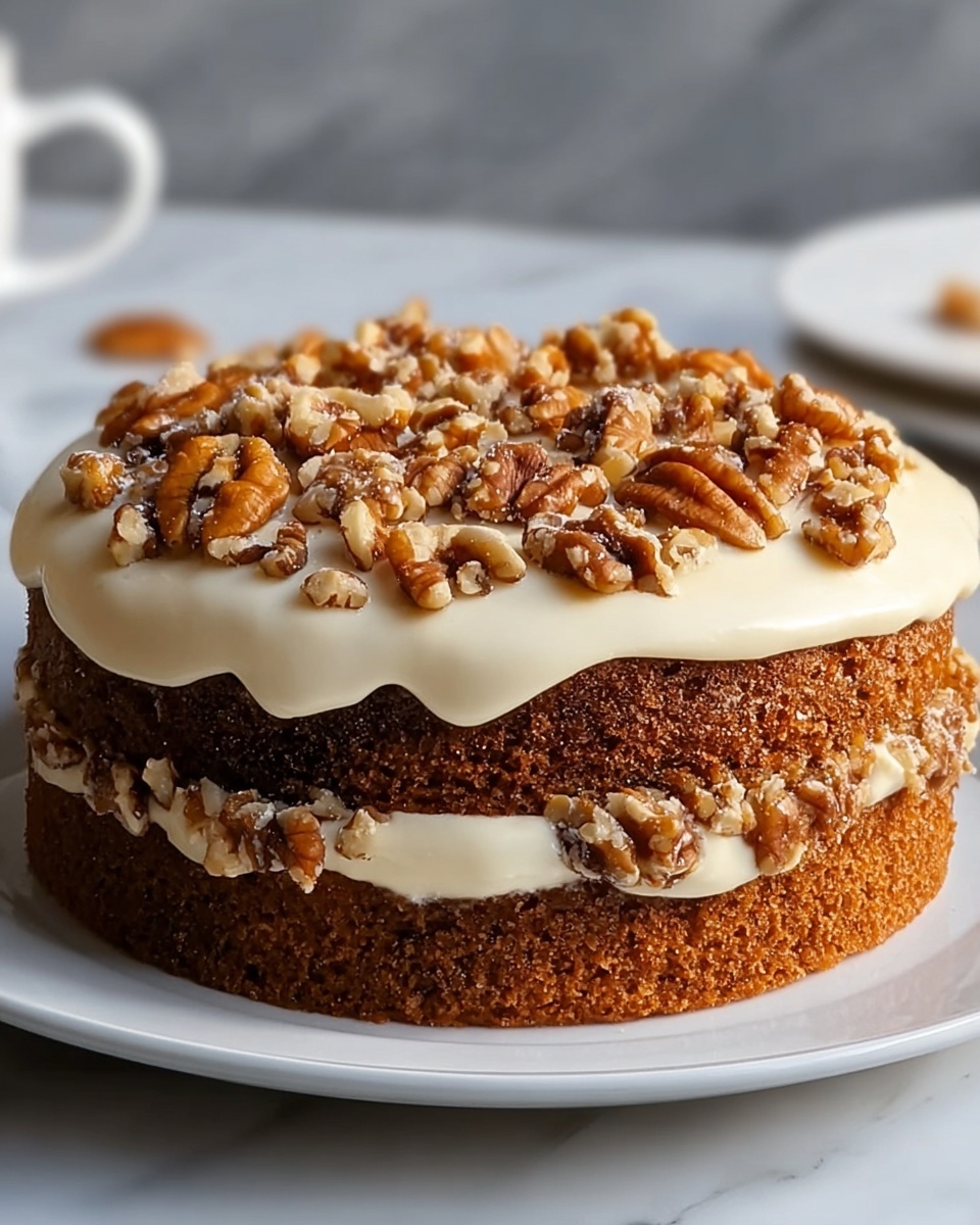 Carrot Walnut Cake with Cream Cheese Frosting Recipe - Recipe Image