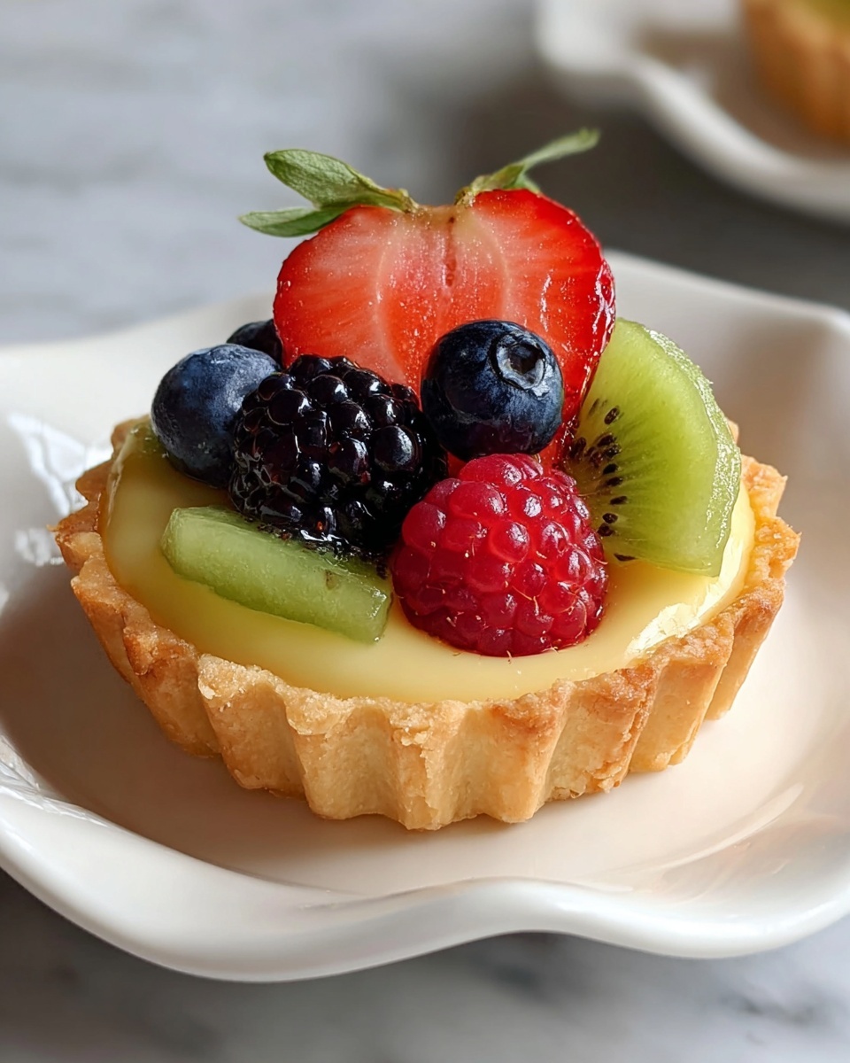 Mini Fruit Tarts with Pastry Cream and Fresh Berries Recipe - Recipe Image