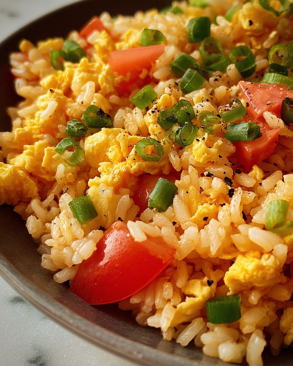 Simple Egg Fried Rice Recipe - Recipe Image