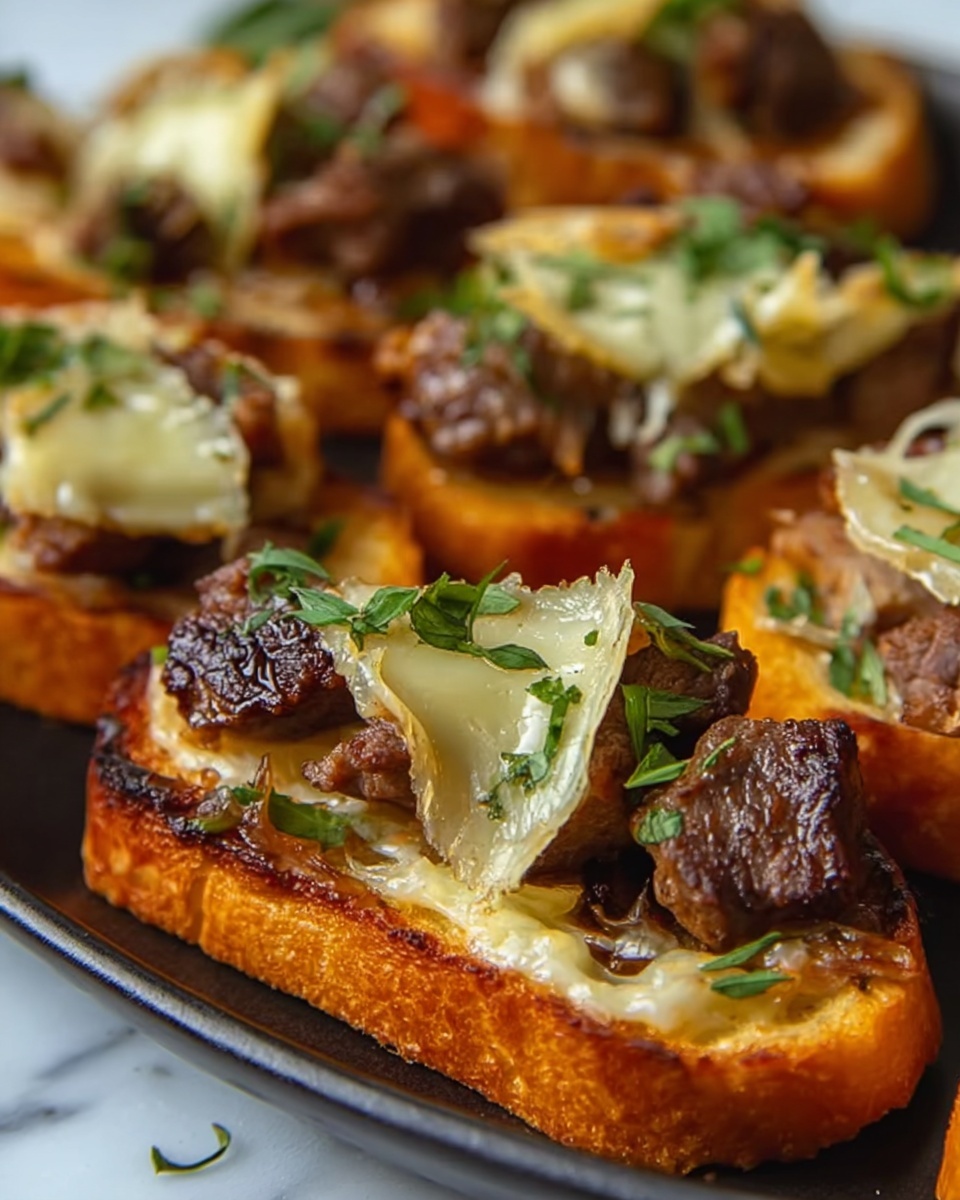 Steak Garlic Bread Recipe - Recipe Image