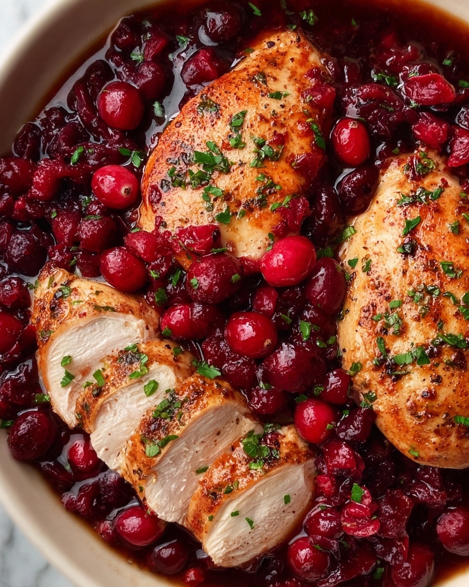 Savory Roast Turkey Breast with Saucy Cranberry Bliss Recipe - Recipe Image