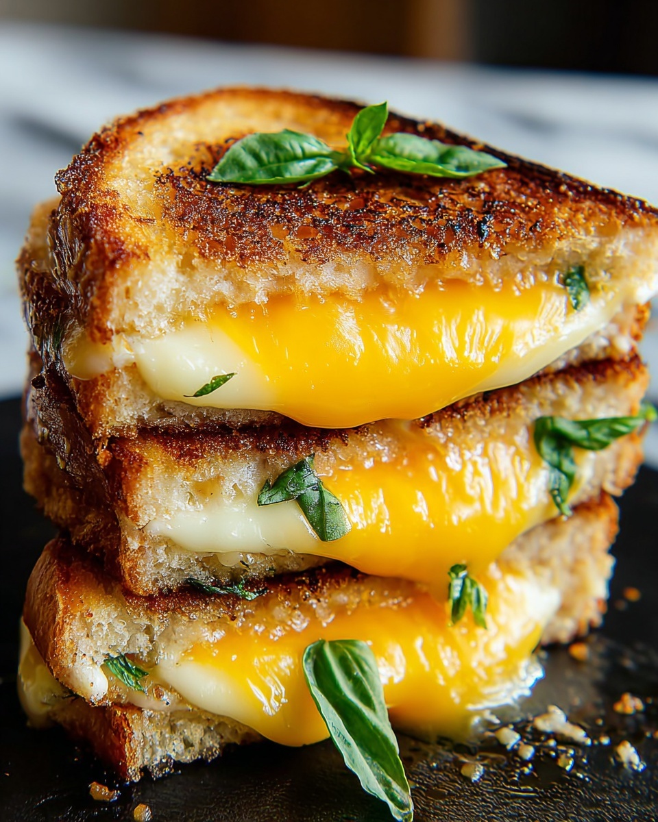 Honey Peach White Cheddar Grilled Cheese Recipe - Recipe Image