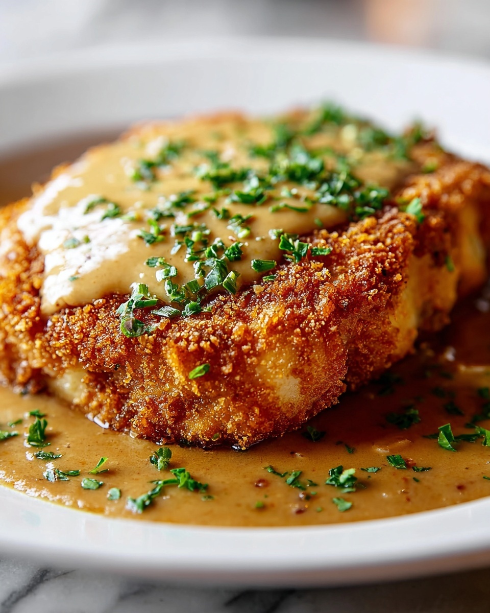 Crispy Chicken Fried Steak with Homemade Gravy Recipe - Recipe Image