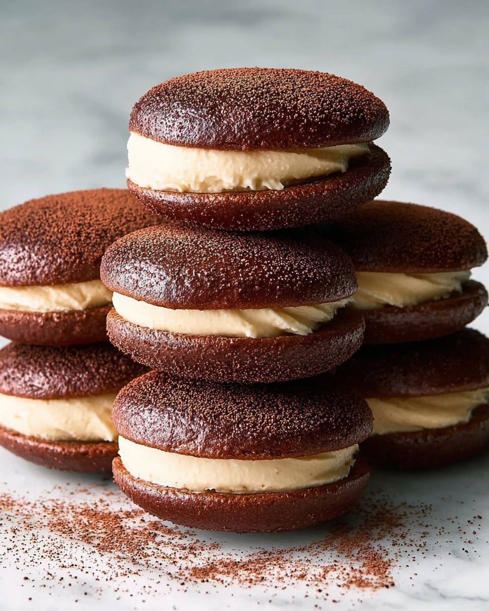Chocolate Coffee Tiramisu Whoopie Pies Recipe - Recipe Image